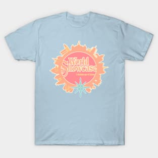 World Showcase Compass Peach T-Shirt